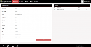 HugeServer ION - Reseller Panel Dashboard