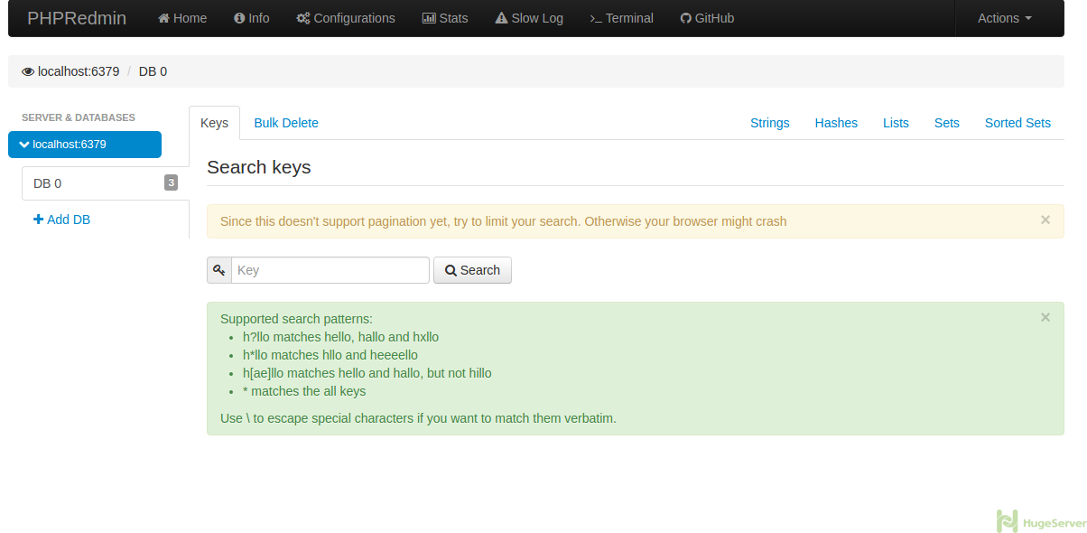 phpredmin redis server control panel