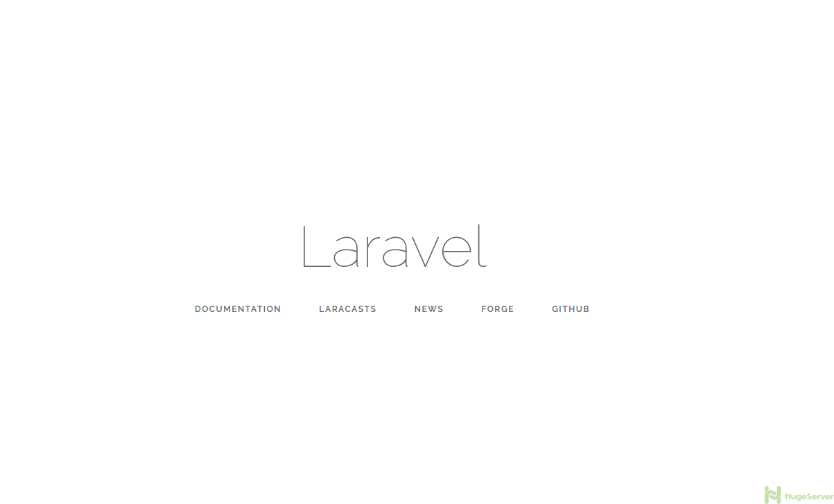 Laravel Welcome Page