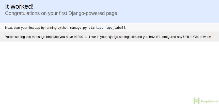 Django Home Page